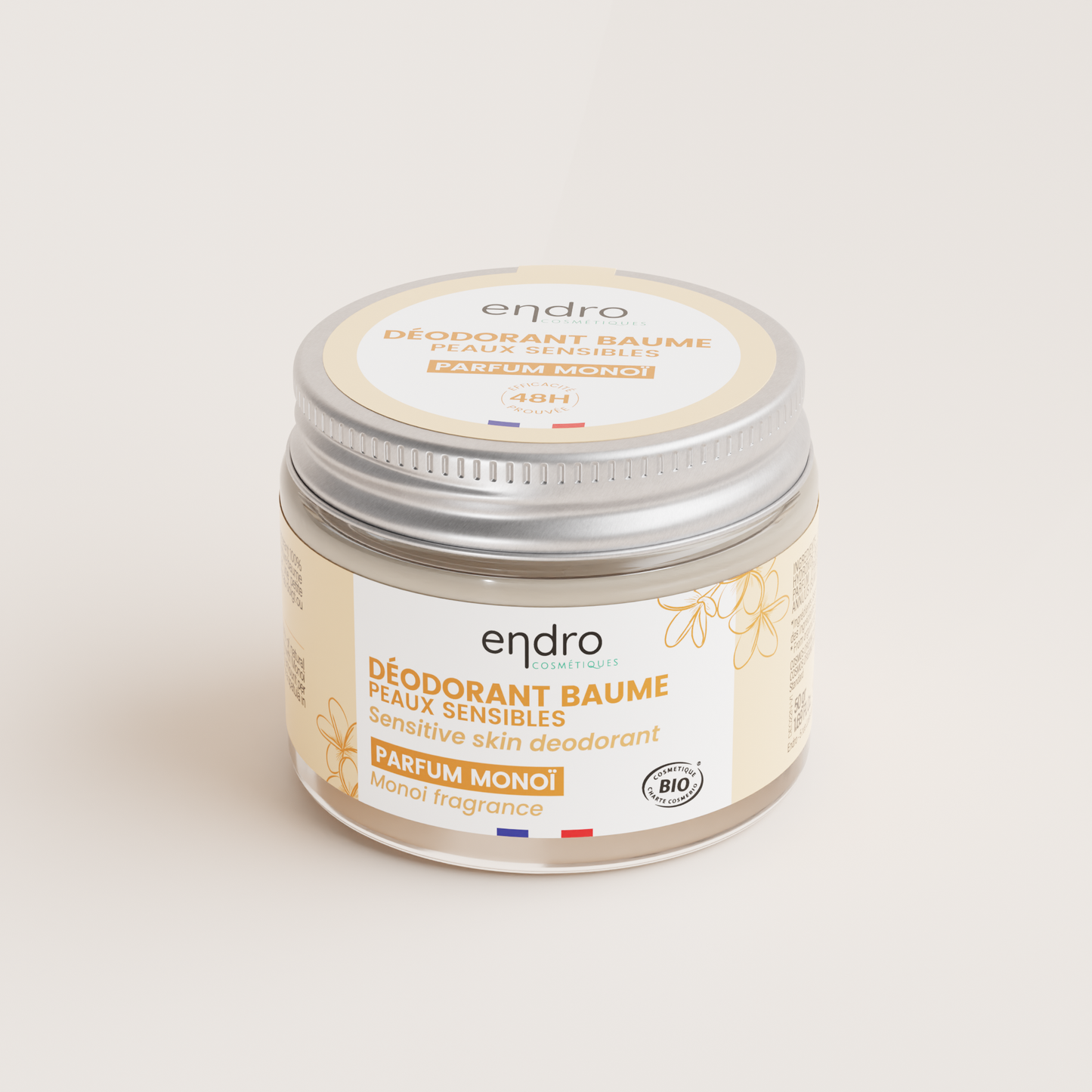 Déodorant Baume Monoï Sans bicarbonate Peaux sensibles