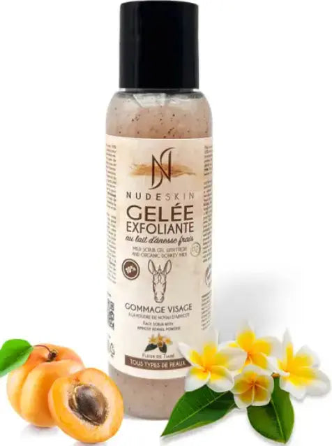 Gelée exfoliante au Lait d'ânesse Parfum Fleur de Tiare - MON BIO CONCEPT