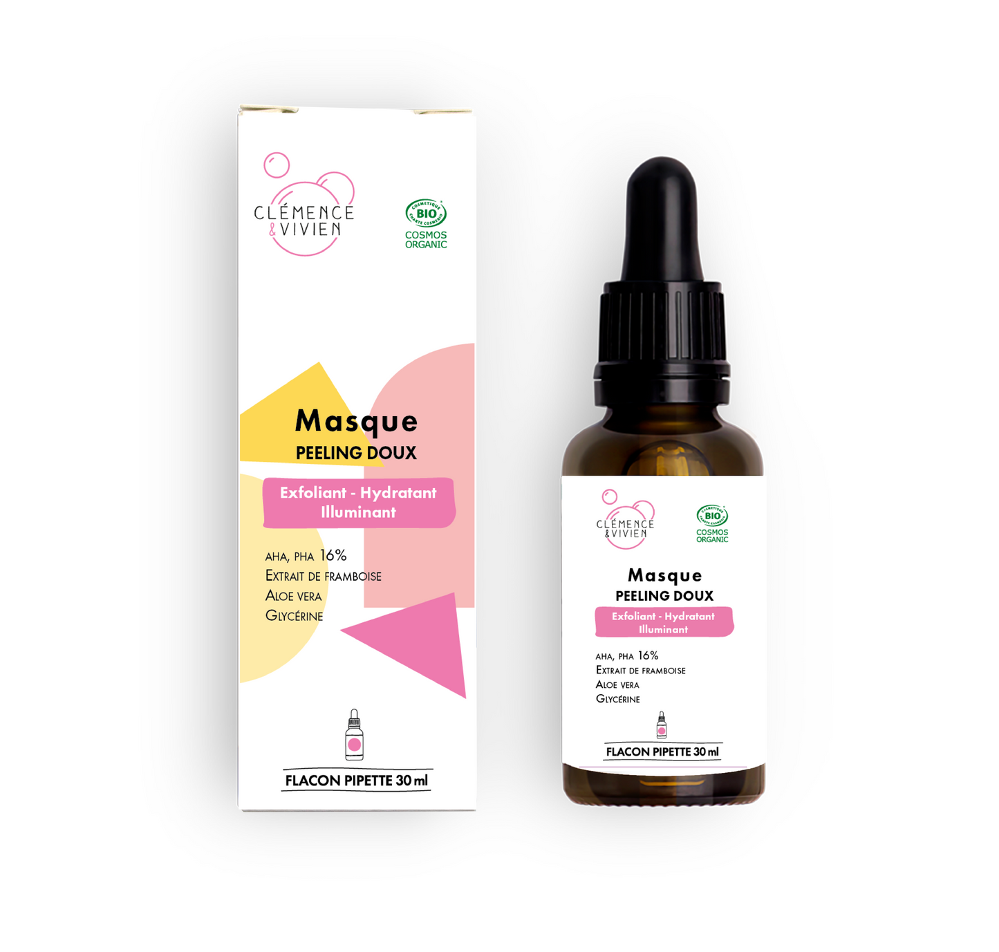 Masque peeling doux à l'extrait de framboise - MON BIO CONCEPT