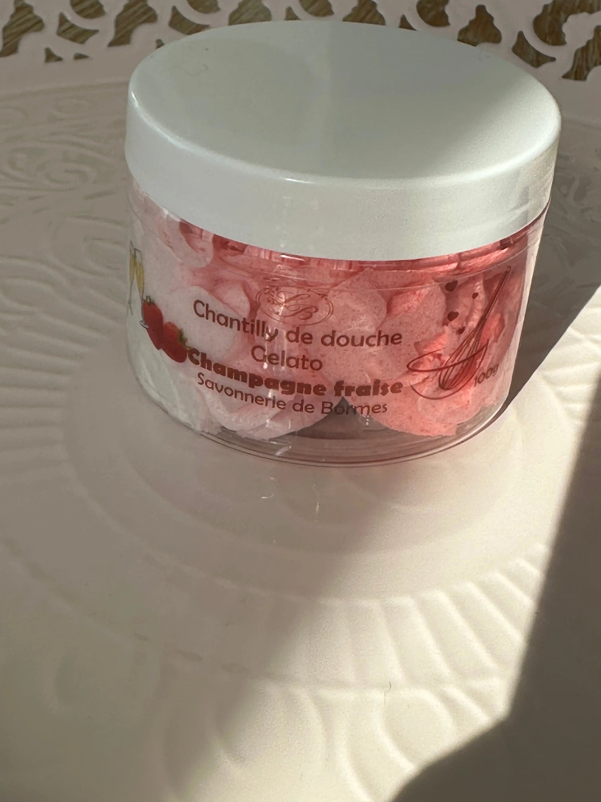 Chantilly de douche Champagne Fraise - MON BIO CONCEPT