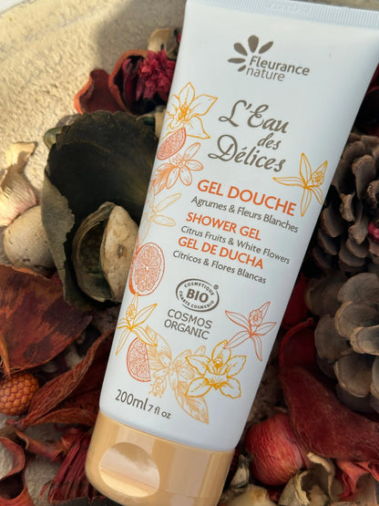 Gel douche parfumé Agrumes et Fleurs blanches - MON BIO CONCEPT