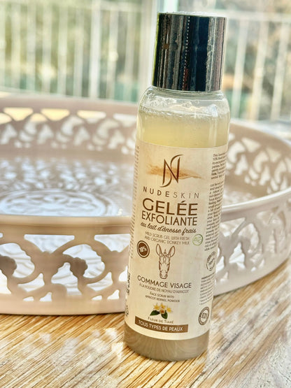 Gelée exfoliante au Lait d'ânesse Parfum Fleur de Tiare - MON BIO CONCEPT