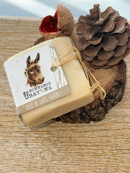 Savon Duo de Laits ânesse et chèvre Tous types de peaux - MON BIO CONCEPT