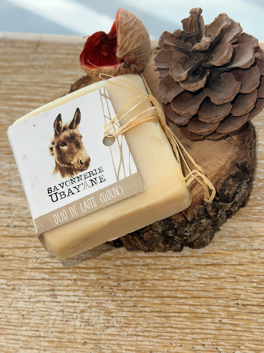 Savon Duo de Laits ânesse et chèvre Tous types de peaux