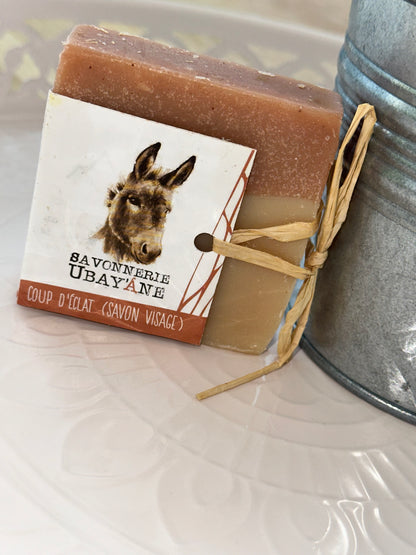 Savon visage Lait d'ânesse coup d'éclat - Peaux matures/sensibles