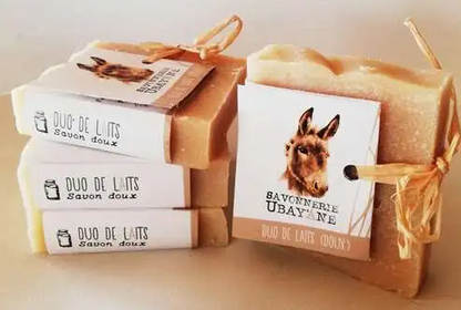 Savon Duo de Laits ânesse et chèvre Tous types de peaux - MON BIO CONCEPT