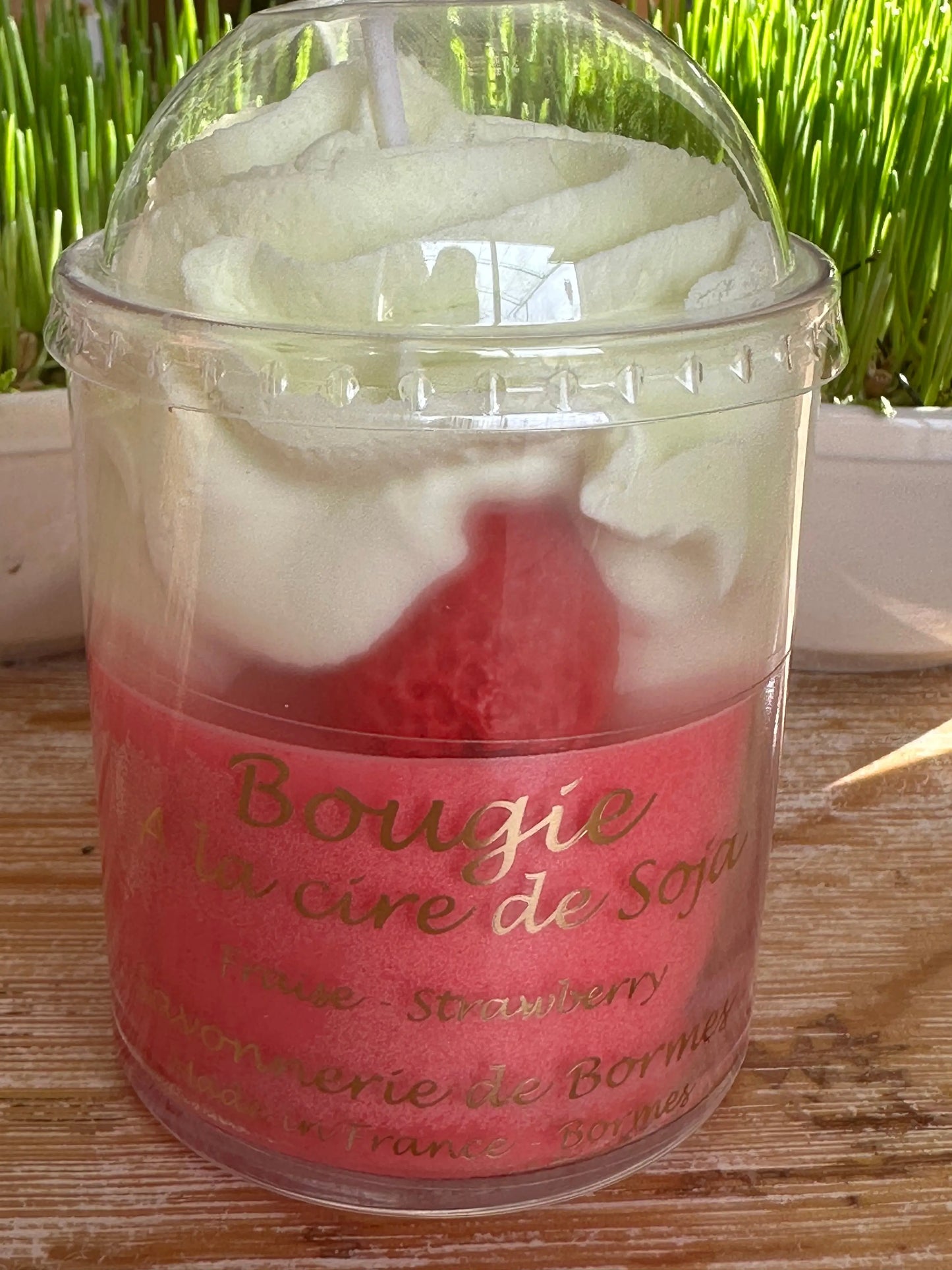 Bougie Chantilly Fraise - MON BIO CONCEPT