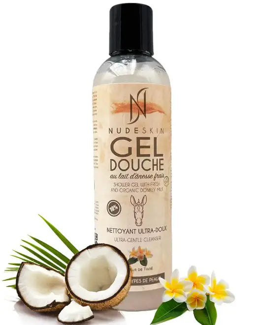 Gel douche Lait d'ânesse Parfum Fleur de Tiare - MON BIO CONCEPT